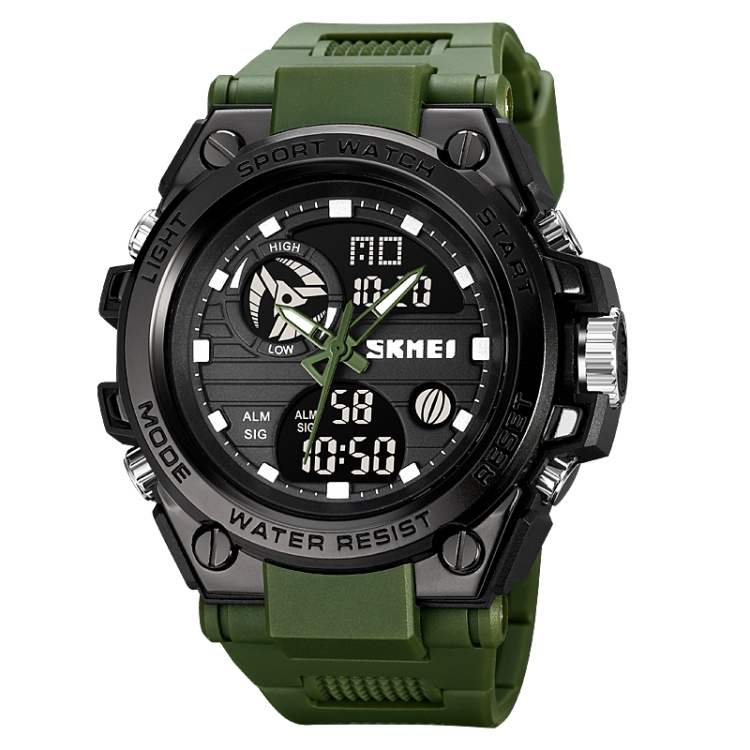 Reloj Hombre Deportivo Análogo Digital Impermeable con Cronógrafo