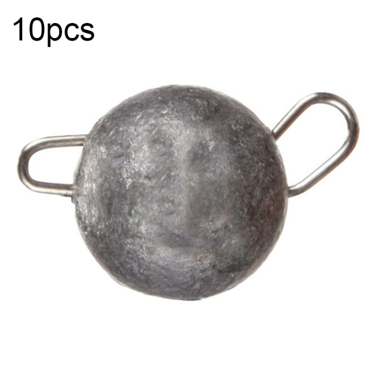 10pcs 12g Fishing Weight Lead Sinkers Swivel Snap Connector