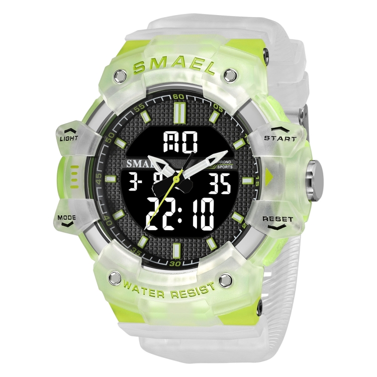 SMAEL-relojes deportivos Reloj Blanco para hombre, pulsera multifunción,  resistente al agua, Digital, militar, para exteriores