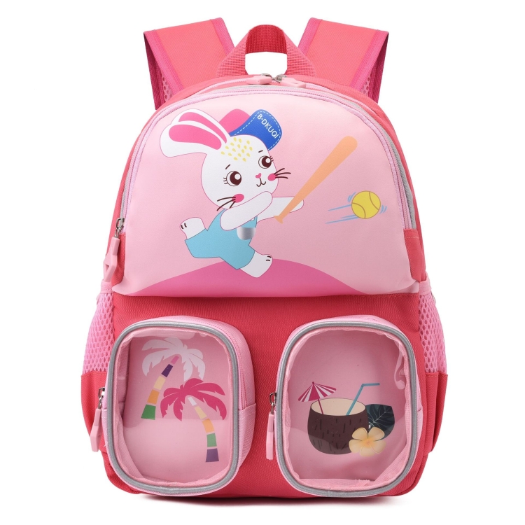 Mochila para niña pequeña, mochila de viaje de dibujos animados de conejo  de animales para bebé niña y niño de 1 a 5 años, Rosado