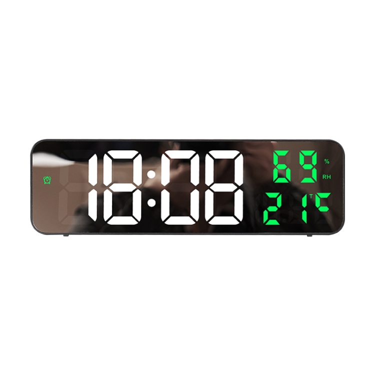  Reloj digital, reloj de pared digital que funciona con pilas,  relojes con pantalla grande, reloj despertador con luz de fondo, reloj de  escritorio con temperatura, humedad, fecha de día para 