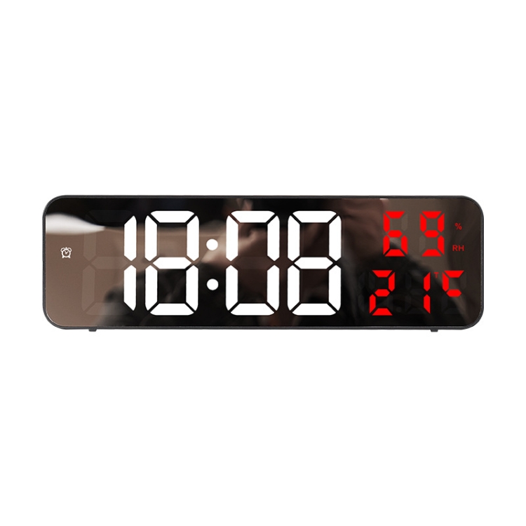 671ミラースクリーンデジタルLED目覚まし時計USBプラグイン/バッテリー
