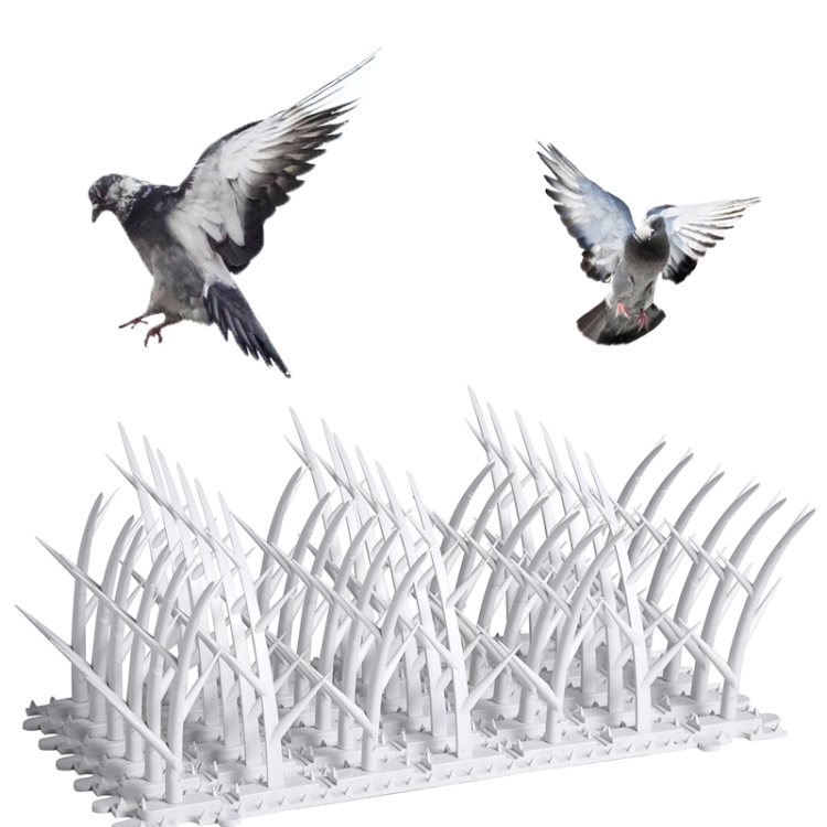 Pigeon Spike Plastique Balcon Pigeon Répulsif Kit Pigeon Oiseau Répulsif  Chat Spike 10 Pièces Marron