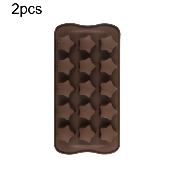 2pcs Coffee/brown Chocolate Bar Shaped Silicone Mold