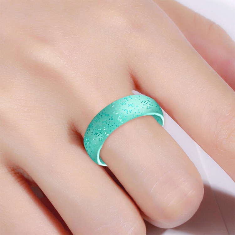 Sparkle silicone sale wedding band