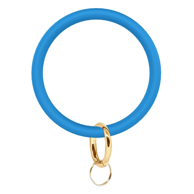 Round sales silicone keychain