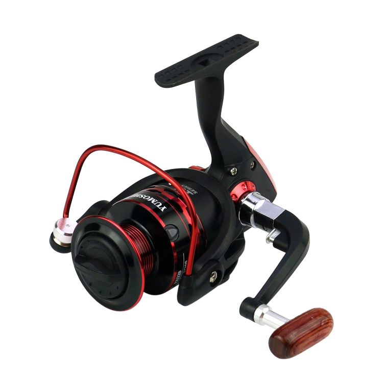 YUMOSHI XF7000 Full Metal Swing Arm Metal Head Fishing Reel(Gold)