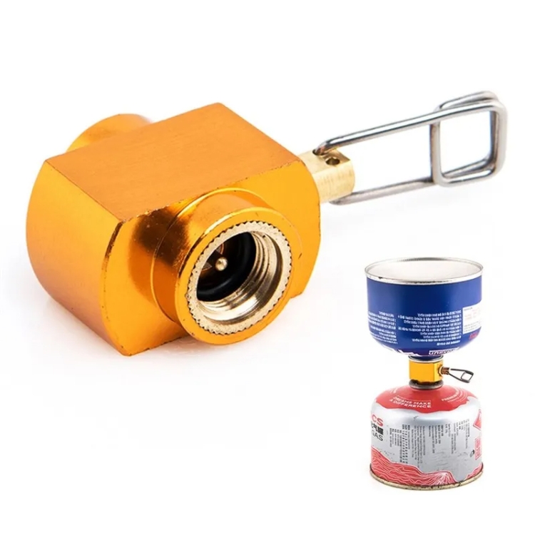 Outdoor Camping Gas Tank Refill Converter Connector Adjustable Gas Cartridge Refill Valve Adapter A