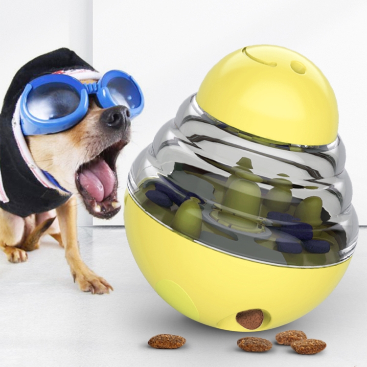 Orange Dog Treat Ball Toy, Interactive Dog Iq Puzzle Toy 3 Holes