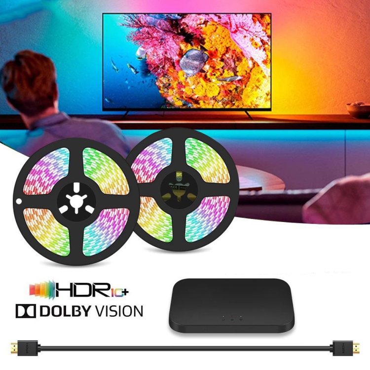 HDMI 2.0-PRO Smart Ambient TV Retroilluminazione a LED Kit di strisce  luminose a LED Funziona