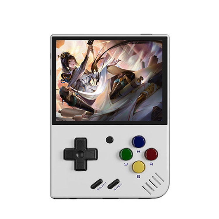 Miyoo Mini Plus 3.5 Inch IPS Screen Retro Handheld Game Console NO Card 0  Games(White)