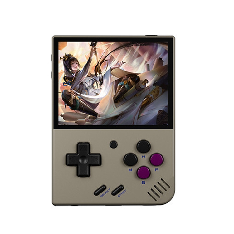 Miyoo Mini Plus 3.5 Inch IPS Screen Retro Handheld Game Console 32GB 9K  Games(Grey)