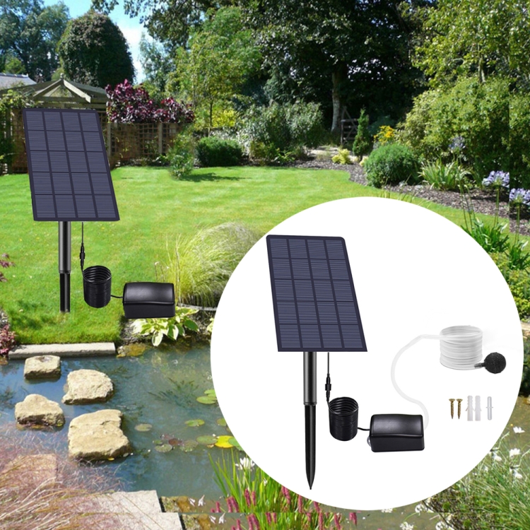 Ossigenatore da pesca con pannello solare e presa USB