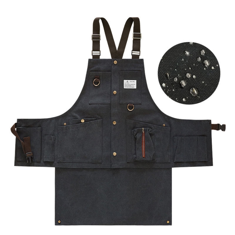 Canvas Electric Craftsmen Multi Pocket Tool Apron(Black)