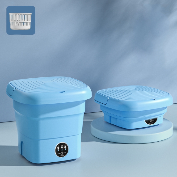 Small Washer Machine Portable Mini Washing Machine Blue Light 4.5L