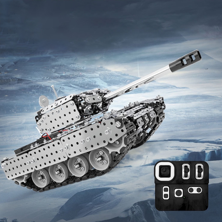 952pcs Remote Control Tank 3D Metal Model Precision Mechanical Assembly Tank  Assembly High Difficulty Toys