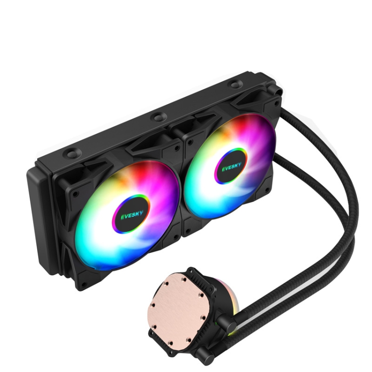 EVESKY Water Cooler Cpu Fan RGB Fan Liquid Heatsink Integrated Radiator