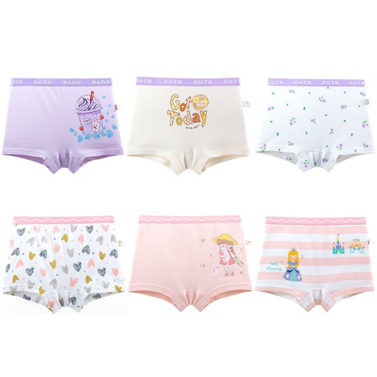 3Pcs Girls Underwear Triangle Cotton Letters Solid Color 13 Years Old  Children's Pants Summer Girls Underwear