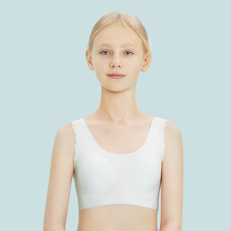 Sports Bras For Teens Widened Shoulder Straps S 2-pack White/skin