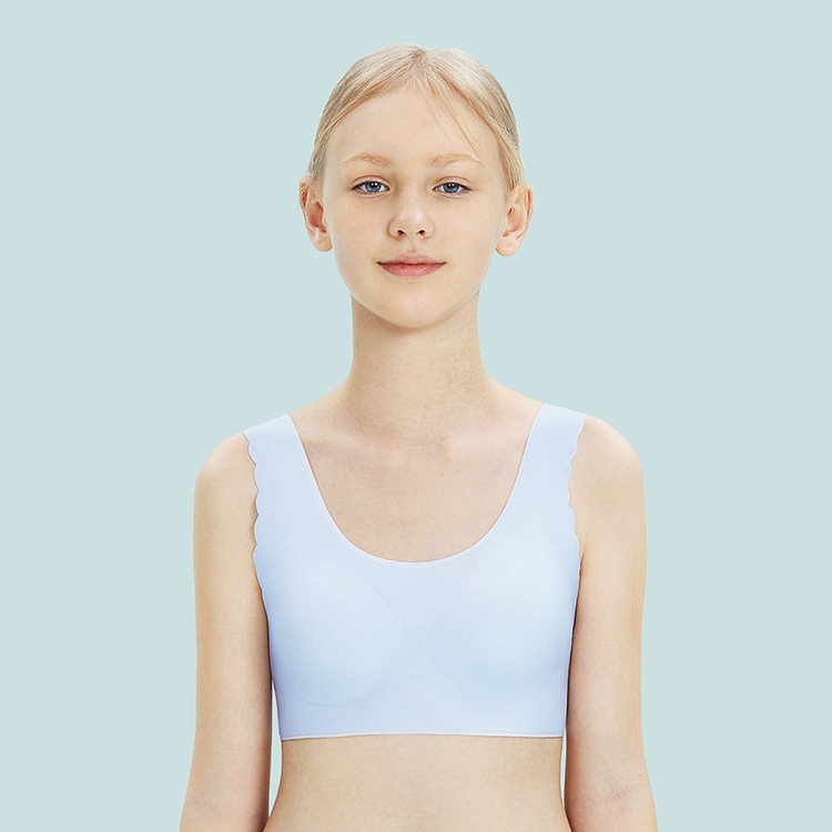 Girl Underwear Modal Seamless Young Developmental Kids Vest Bra