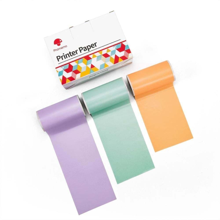 Phomemo T02 Adhesive Printer Paper 50mm x 3.5m Transparent Thermal