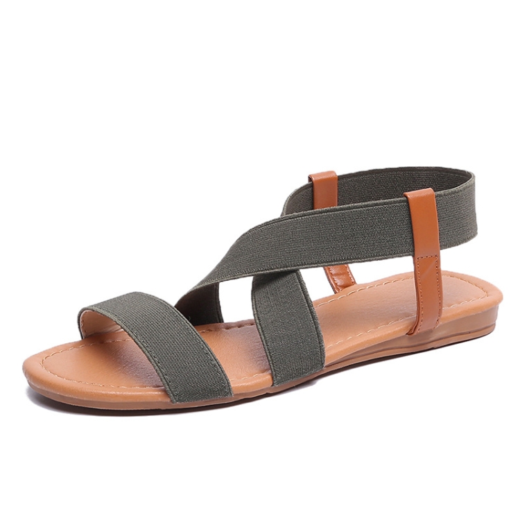 Elastic outlet top sandals