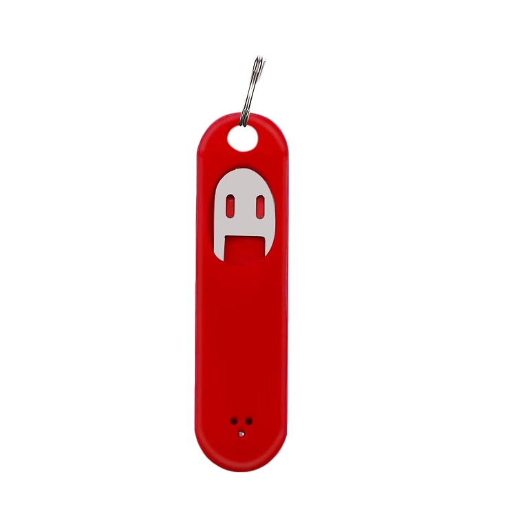 5 Stück SIM-Kartenfach auswerfen, offene Stifte, Nadel, Schlüsselbund-Werkzeug  mit Silikonhülle (rot)