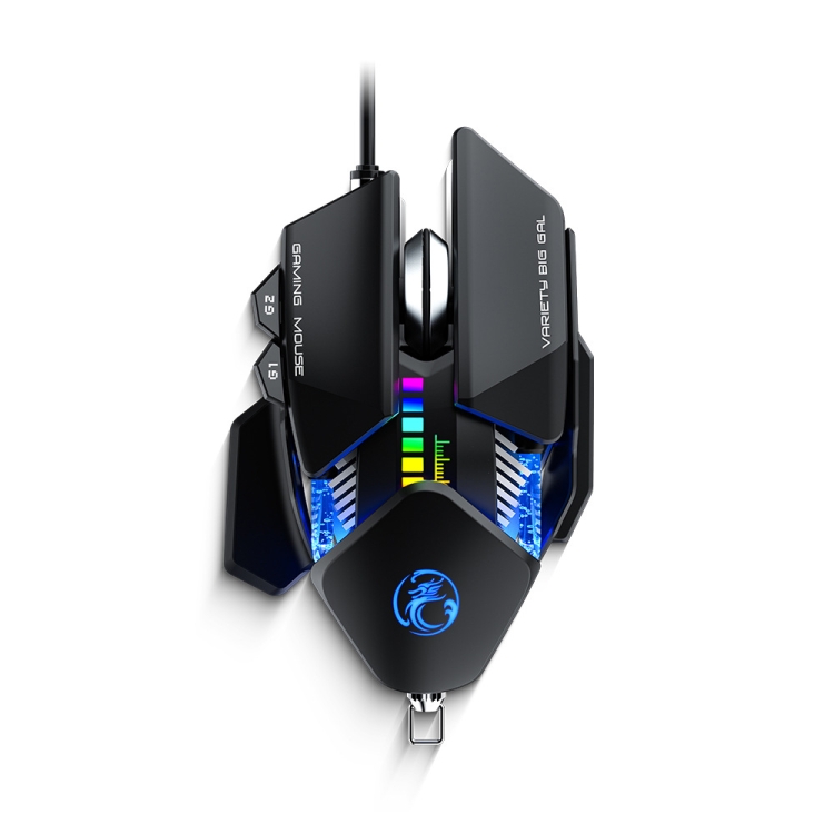 IMICE T93 Wired RGB ESports Machine Gaming Mouse Metal Iron Board