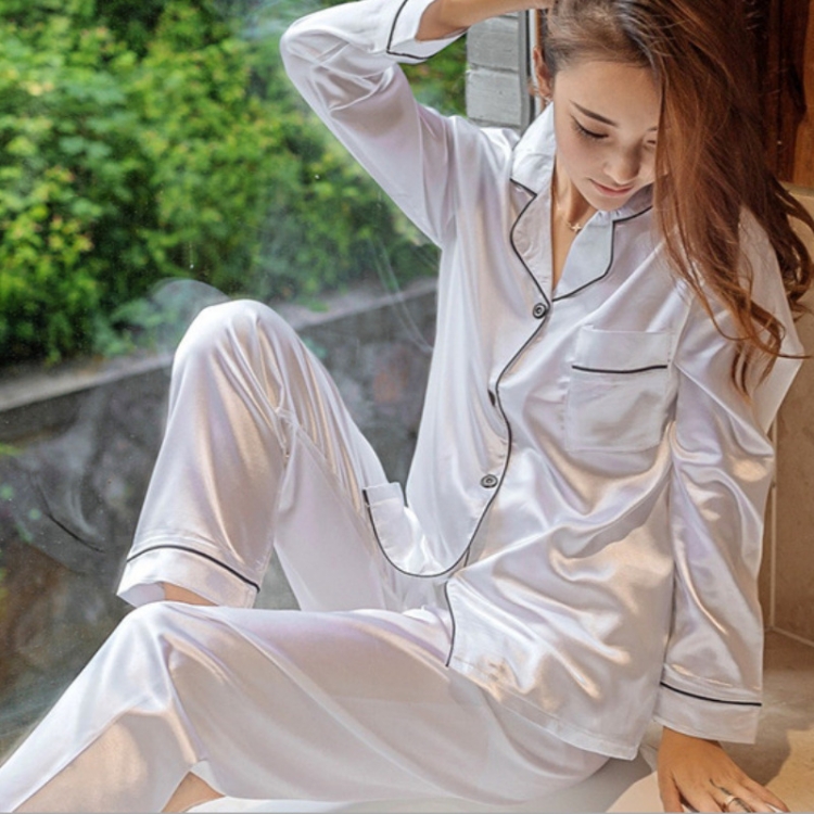 Pijama de tela de seda para niños y niñas, ropa de dormir de 5 a 14