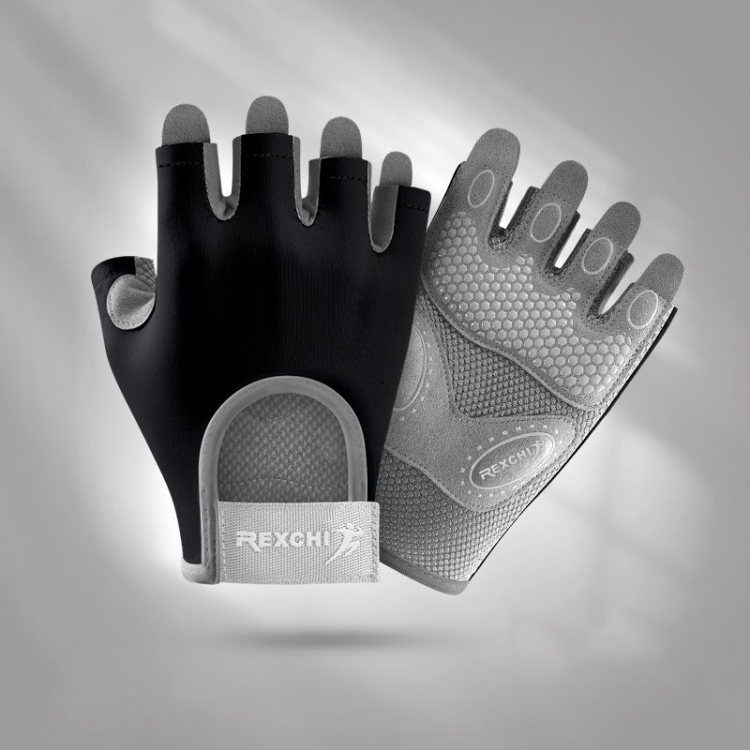 Gants de sport de yoga Gants anti-cocon demi-doigts antidérapants absorbant  les chocs, taille: S (