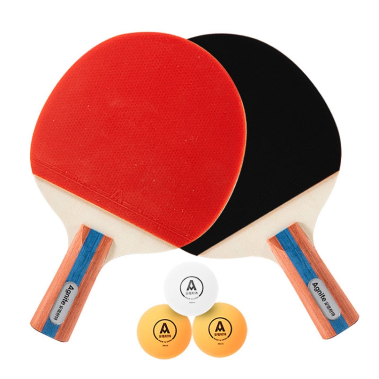 1 Par Raqueta De Ping Pong Doble Cara 3 Pelotas Profesional