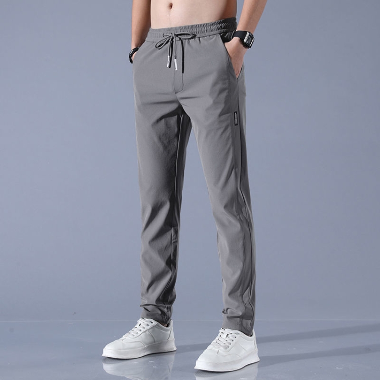 Men's Fashion Design Loose Suit Pants Youth Casual Pure Color Trousers  Slacks b5