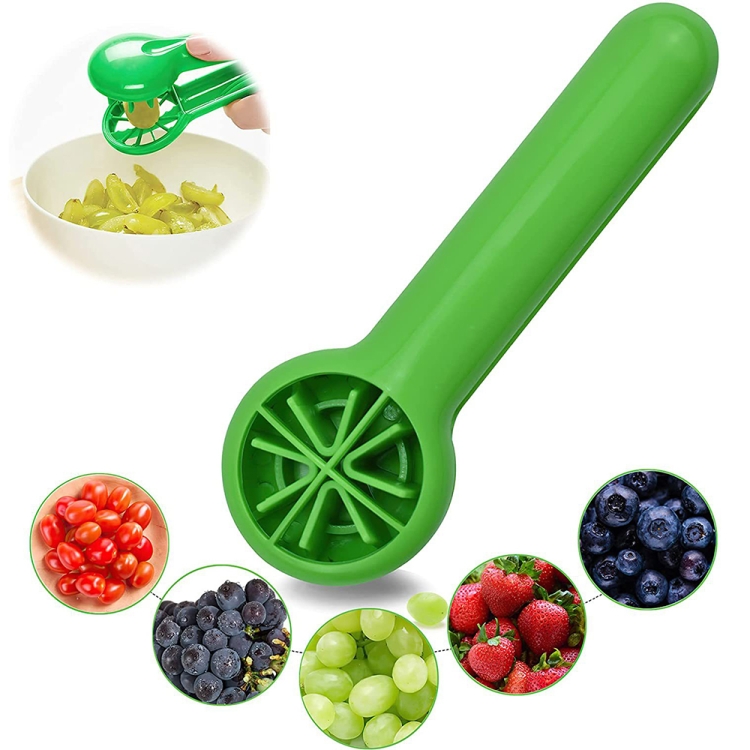 Grape Slicer Convenient Household Blueberry Strawberry Slicer Kitchen Tools(Green)  Ship Time Lead Time
