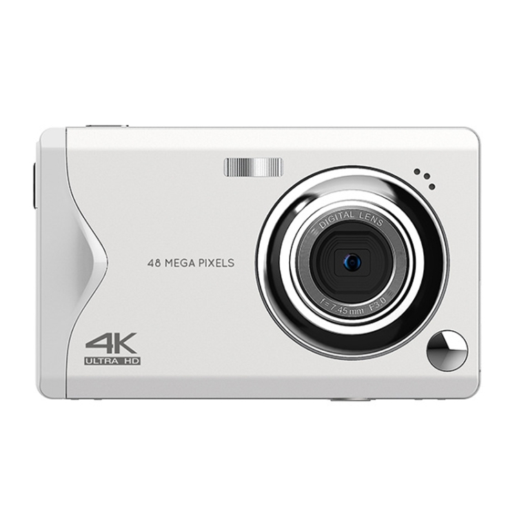 4K HD 3.0インチ IPS スクリーン オートフォーカス HD デジタルカメラ (ホワイト)