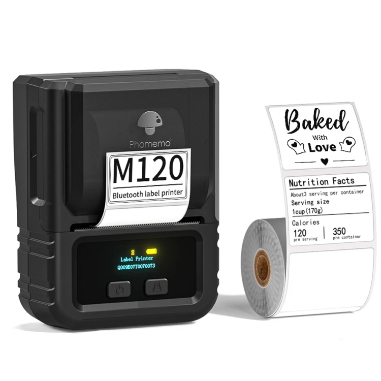 Phomemo M120 Label Maker Barcode Printer Bluetooth Thermal Label