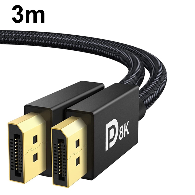 3m DP Cable 8K Computer Monitor Connection Cable 30AWG OD6.3MM With