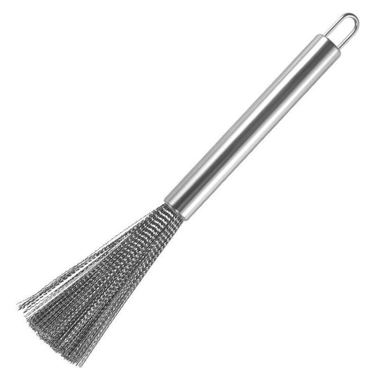 Cookware Scrubber Brush Stainless Steel Cleaning Brush for Pots, Frying
