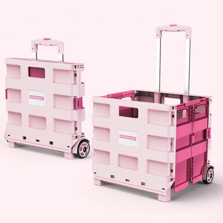 Carrello Trolley 3 ruote Be Box Plus Pieghevole Rosa - con blocca