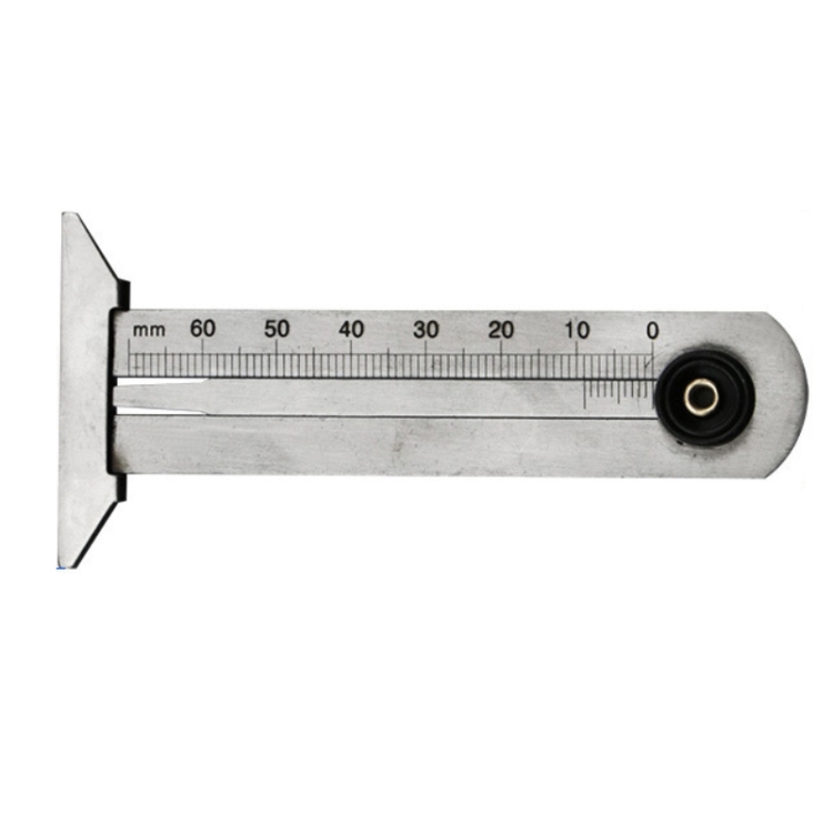 060mm Stainless Steel Tire Tread Vernier Depth Gauge
