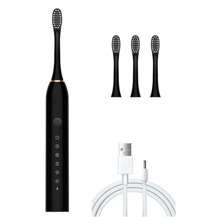 Rechargeable Ultrasonic Soft Bristle Electrical Toothbrushes Flosser 6 ...