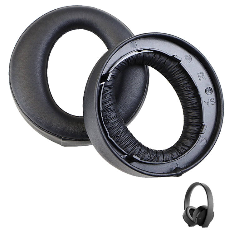 For Sony CECHYA 0080 Black 2pcs Headphone Sponge Cover Earmuffs