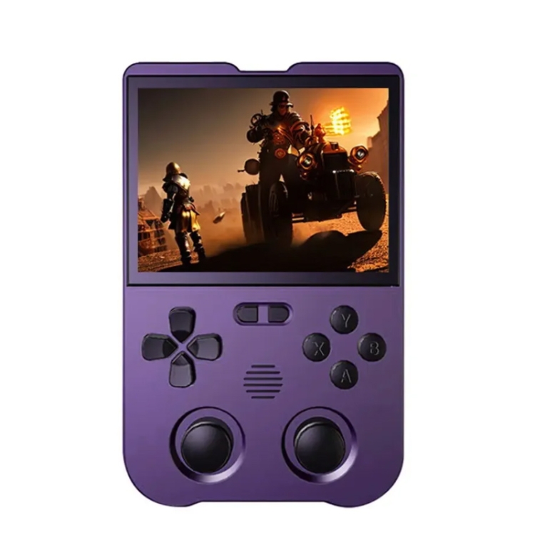 ANBERNIC RG35XX 3.5-inch Retro Handheld Game Console Open Source Game  Player 64G+128G 13000+ Games(Purple)