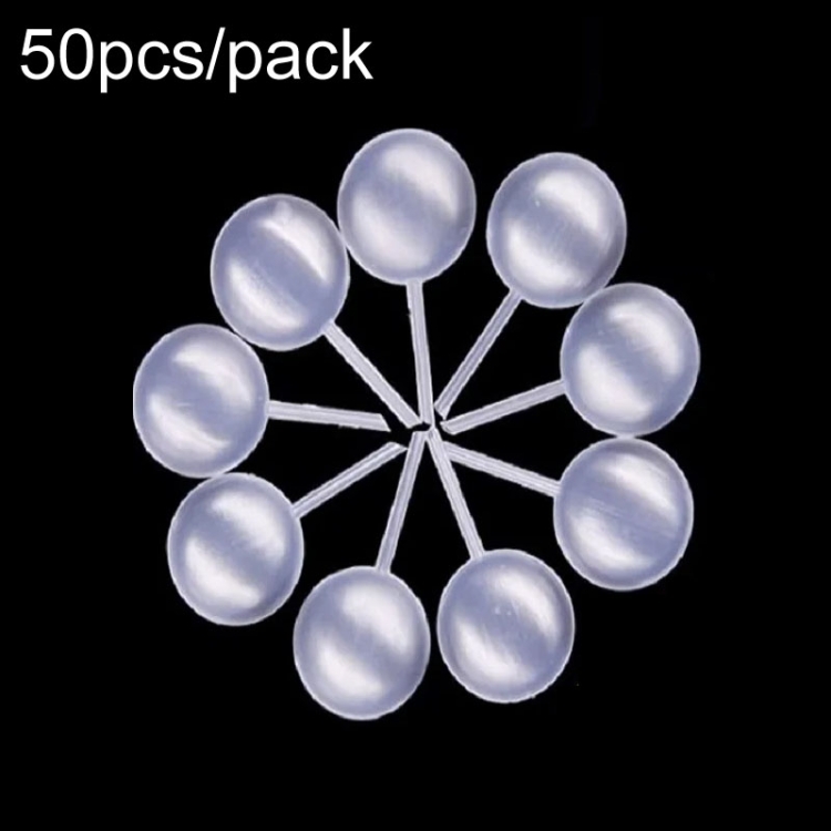 50pcs /Pack 4ml Jam Injection Baking Straw Disposable Plastic Dropper Jam  Syringe, Model: Flat Round
