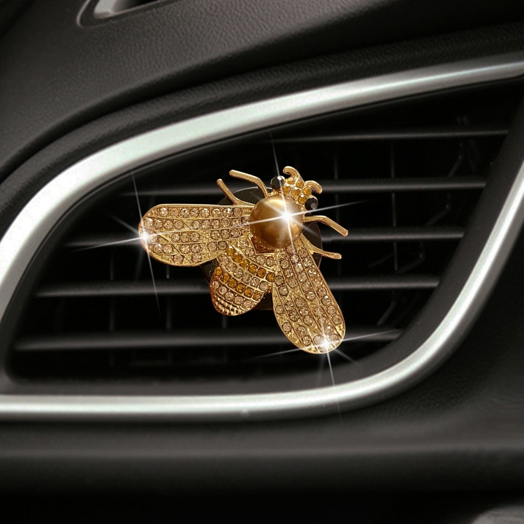 Perlenbesetzter Little Bee Auto-Klimaanlagen-Luftauslass-Dekoration,  Aromatherapie-Clip, Farbe: 4