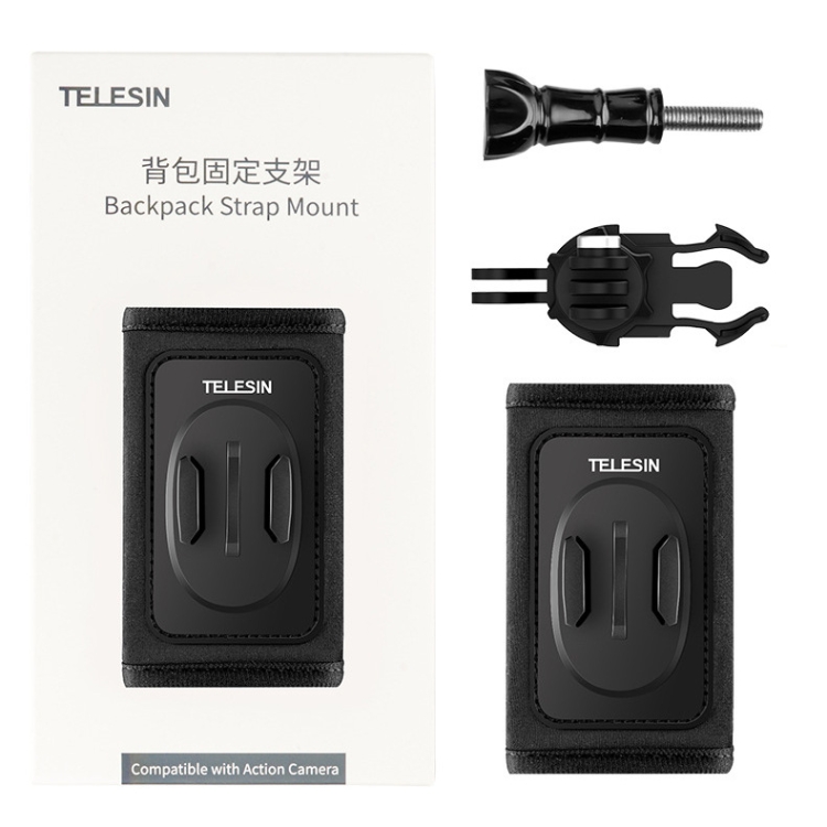 TELESIN Backpack Shoulder Strap Bracket Mount for GoPro Hero