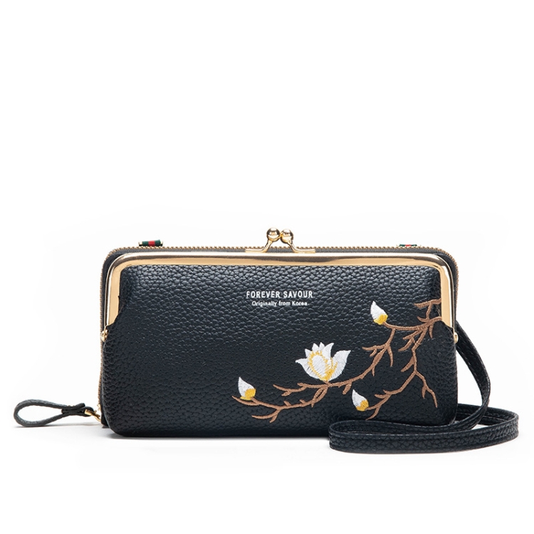 New Women's Real Leather Phone Purse Wallet Ladies Crossbody shoulder bag |  eBay