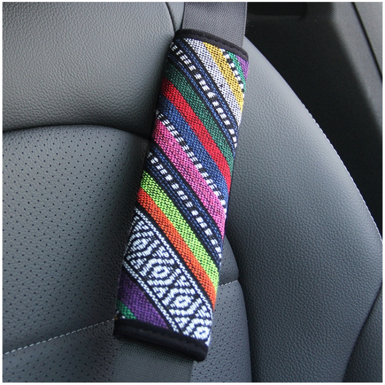 Spalline copri cintura di sicurezza per auto in lino stile etnico