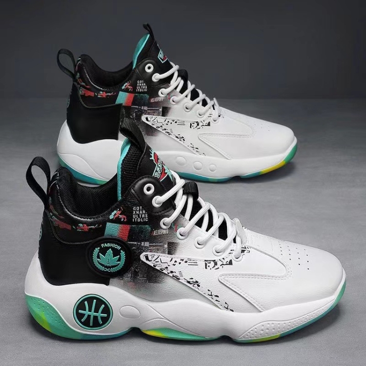 Chaussures de basket ball d exterieur pour hommes baskets antiderapantes a fond epais chaussures de course