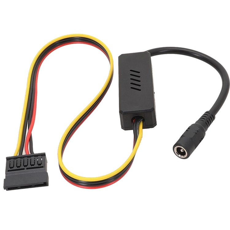 10 Pezzi Cavo di Alimentazione SATA da 15 Pin Maschio a 2 SATA 15 Pin Femmina, Adattatore Connettore Universale Splter Y per HDD, 1 Pezzo
