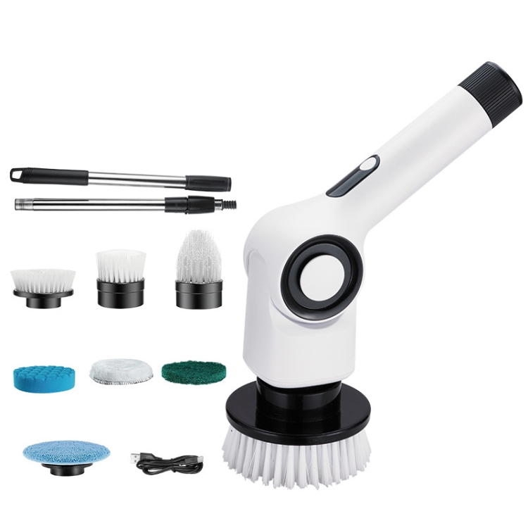 Clean Bush 7 In 1 Electric Spin Scrubber Rechargeable Waterproof Floor Clean Bush ...